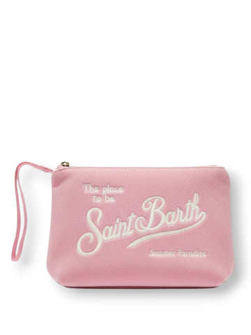 Saint Barth Aline Sponge Terry Embossed Stripes Tiny V 36 Emb - Borse Donna - Rosa