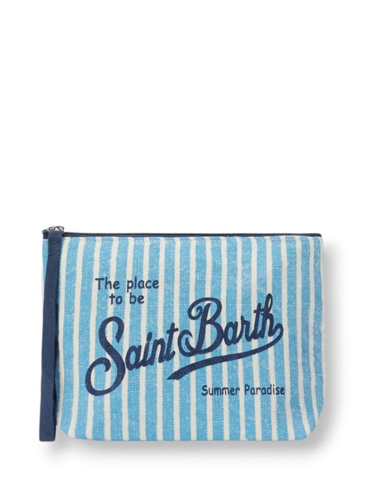 Pochette Donna - Celeste/bianco