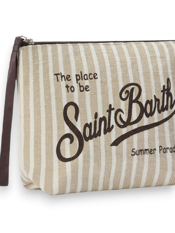 Saint Barth Aline Linen - Borse Donna - Beige/Panna