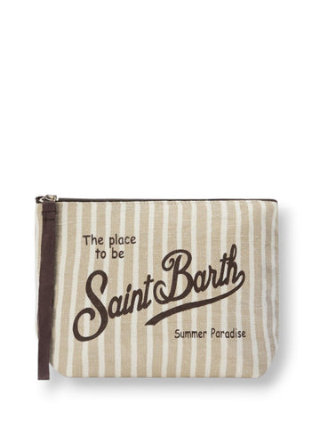 Saint Barth Aline Linen - Borse Donna - Beige/Panna