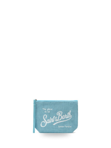 Saint Barth Aline Linen - Borse Donna - Celeste
