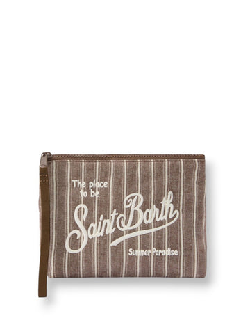 Pochette Donna - Panna/marrone