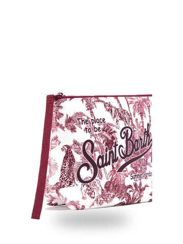Saint Barth Aline Hello Kitty Sb Lover Sangallo 20 - Borse Donna - Bordeaux/Bianco