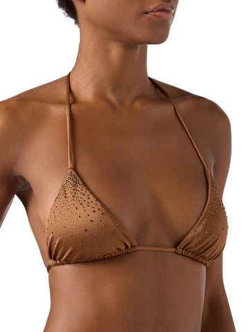 Saint Barth Annabelle Shiny Strass Waterfall 18 - Costumi Donna - Marrone