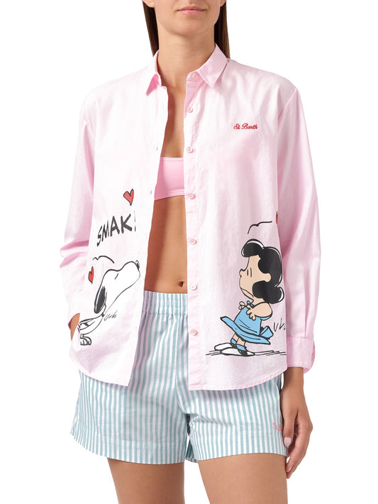 Saint Barth Brigitte Embry Cotton Snoopy - Camicie Donna - Rosa