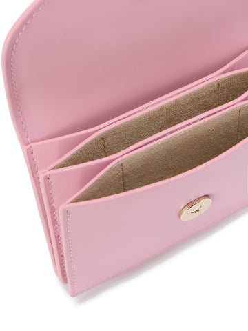 Saint Barth Card Holder Leather 21 - Portafogli e Portachiavi Donna - Rosa