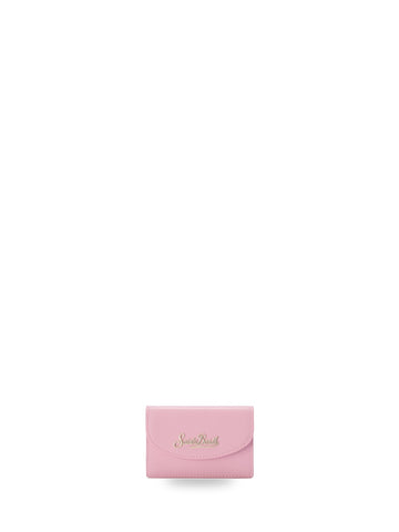 Saint Barth Card Holder Leather 21 - Portafogli e Portachiavi Donna - Rosa