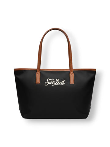 Saint Barth City Bag Mid Nylon 0018 Emb - Borse Donna - Nero
