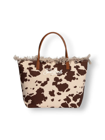 Saint Barth City Bag Mid Fringe Hb Stripes 61 Emb - Borsa Donna - Multicolore