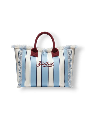 Saint Barth Colette Mimetic 5421 - Borsa Donna - Bianco/Celeste