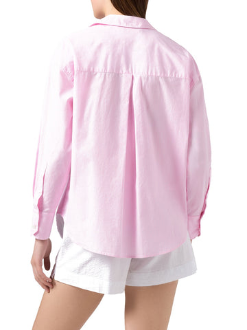 Saint Barth Cristal Cotton Voile Hindi - Camicie Donna - Rosa/Bianco