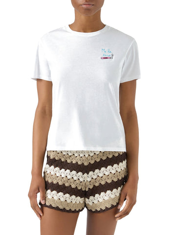 Saint Barth Emilie Toccato Il Fondo - T-Shirt Donna - Bianco