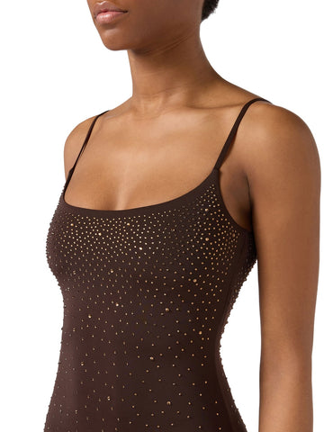 Saint Barth Evy Strass Degrade 18 - Abiti Donna - Marrone