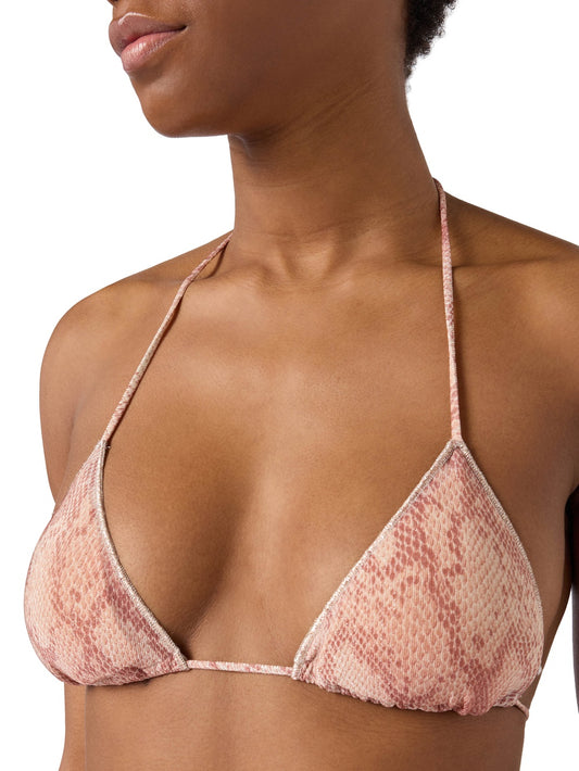 Saint Barth Leah Overlock Lurex Snake Skin 20 - Costumi Donna - Multicolore