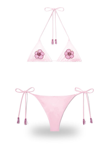 Saint Barth Maleah Denim 61 - Costumi Donna - Rosa
