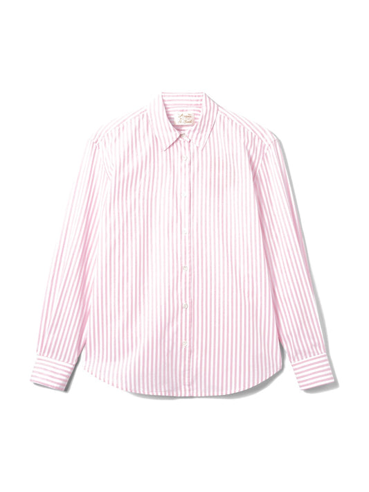 Saint Barth Meredith Cotton Strass - Camicia Donna - Rosa/Bianco