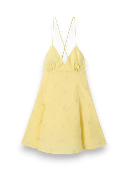 Saint Barth Marge Cotton Flower 20 Emb - Abiti Donna - Giallo