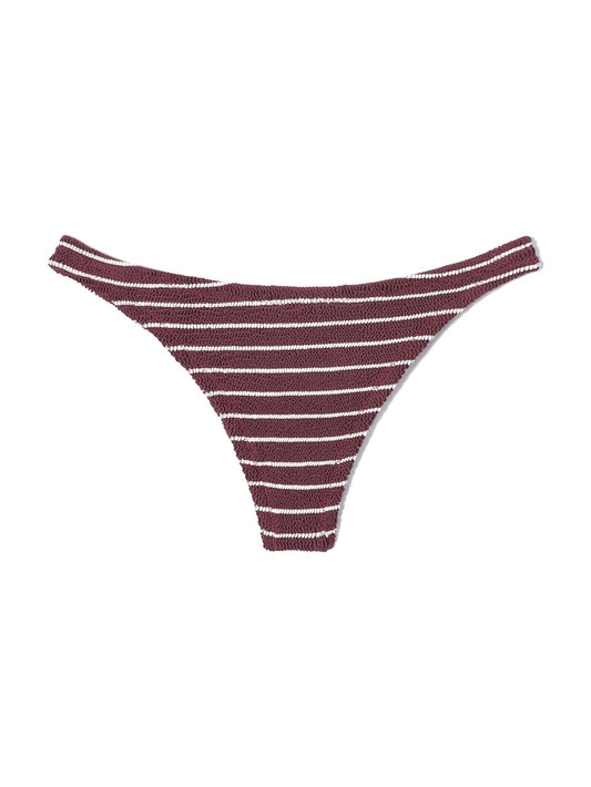 Saint Barth Naomi W Crinkle Stripes Tiny 4501 - Costumi Donna - Marrone