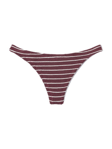 Saint Barth Naomi W Crinkle Stripes Tiny 4501 - Costumi Donna - Marrone