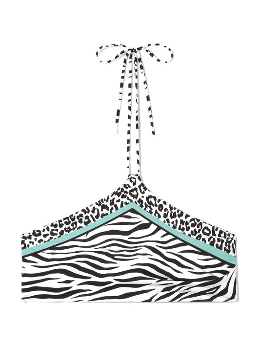 Saint Barth Nairobi Savanna Zebra 53 - Costumi Donna - Bianco/Nero