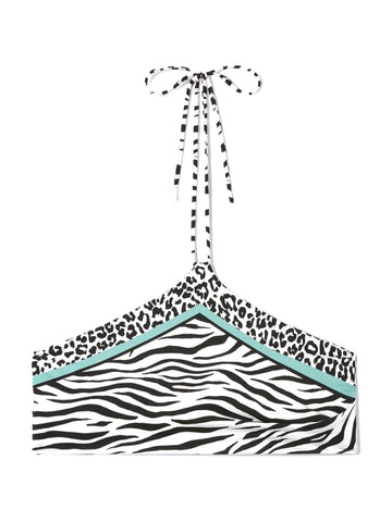 Saint Barth Nairobi Savanna Zebra 53 - Costumi Donna - Bianco/Nero