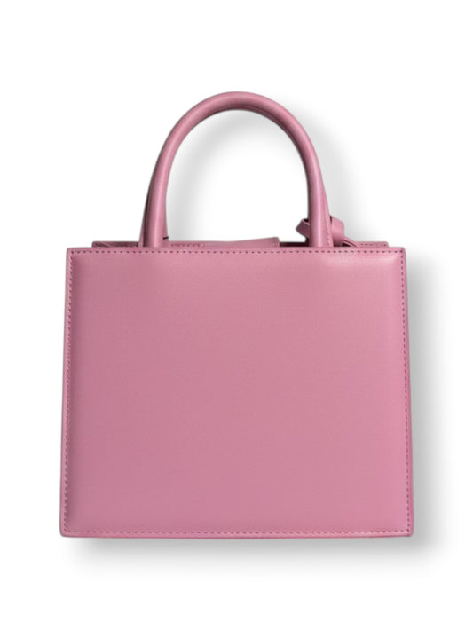 Saint Barth Shop Bag Mini Straw Leather - Borse Donna - Rosa