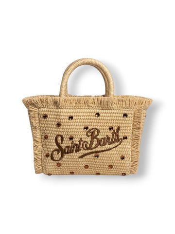 Saint Barth Vanity Mini Straw N Strass 18 Emb - Borsa Donna - Rafia