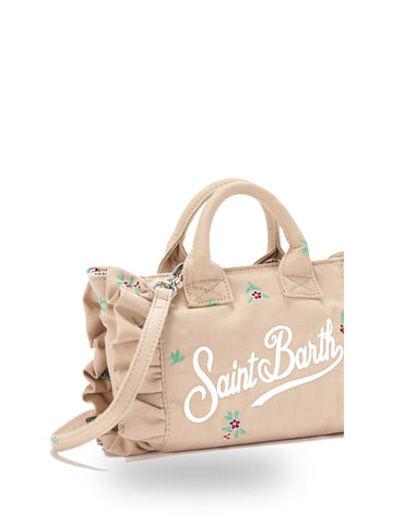 Saint Barth Vanity Mini Volant - Borse Donna - Beige