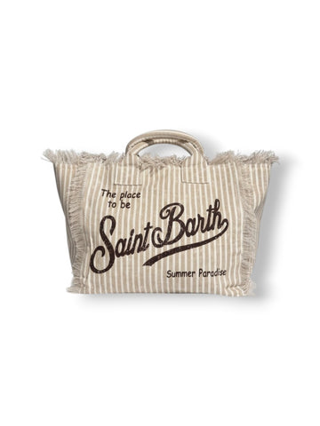 Saint Barth Vanity Linen Linen 11 Beige - Borse Donna - Beige/Panna