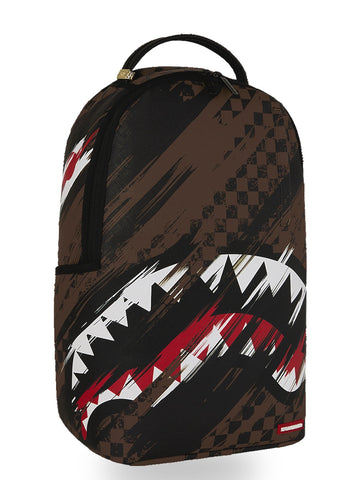 Sprayground Smeared Grunge Dlxsv Backpack - Zaini Unisex - Marrone/Nero