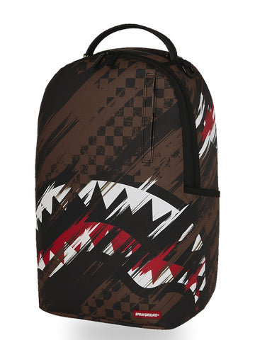 Sprayground Smeared Grunge Dlxsv Backpack - Zaini Unisex - Marrone/Nero