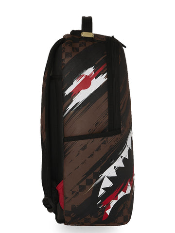 Sprayground Smeared Grunge Dlxsv Backpack - Zaini Unisex - Marrone/Nero