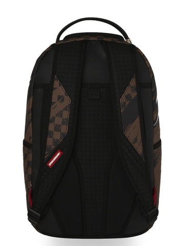 Sprayground Smeared Grunge Dlxsv Backpack - Zaini Unisex - Marrone/Nero