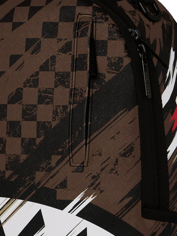 Sprayground Smeared Grunge Dlxsv Backpack - Zaini Unisex - Marrone/Nero