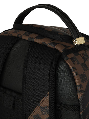 Sprayground Smeared Grunge Dlxsv Backpack - Zaini Unisex - Marrone/Nero