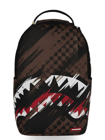 Sprayground Smeared Grunge Dlxsv Backpack - Zaini Unisex - Marrone/Nero