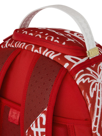 Sprayground Graffiti Wall Dlxsr Backpack - Zaini Unisex - Bianco/Rosso