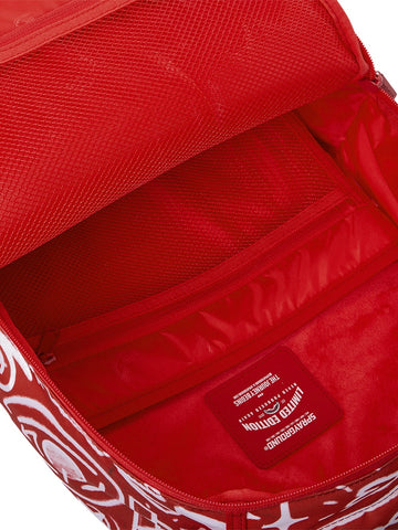Sprayground Graffiti Wall Dlxsr Backpack - Zaini Unisex - Bianco/Rosso