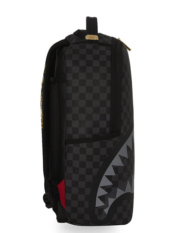 Sprayground Gold Floral Remix Dlxsv Backpack - Zaini Unisex - Nero/Oro