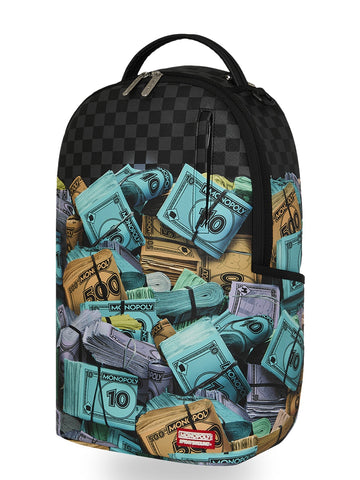 Sprayground Monopoly Money Stacks Dlxsv Backpack - Zaini Unisex - Multicolore