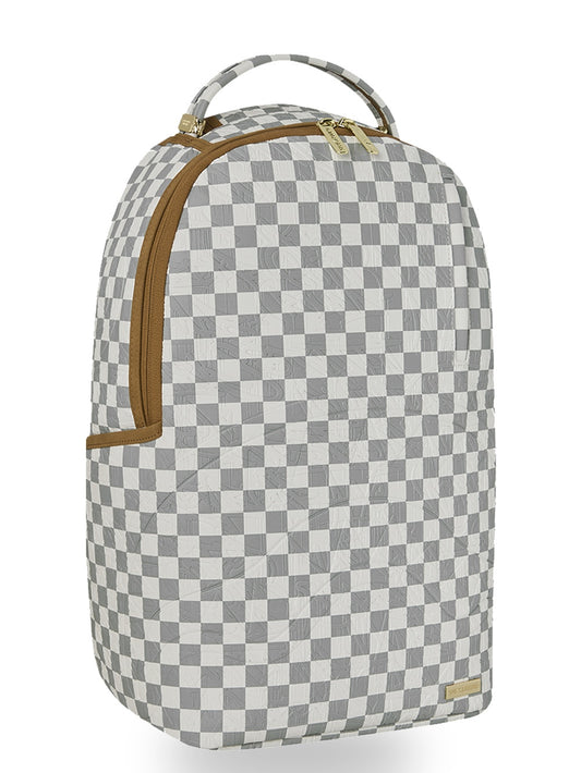 Sprayground Graff Embossed Cream Check - Zaini Unisex - Grigio/Beige