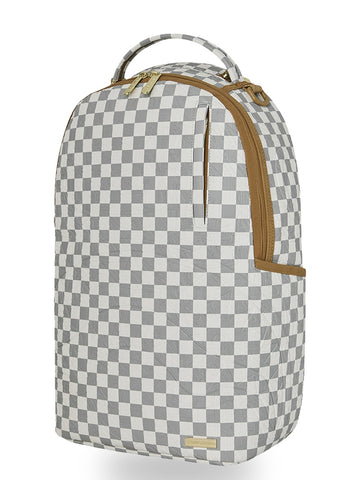 Sprayground Graff Embossed Cream Check - Zaini Unisex - Grigio/Beige