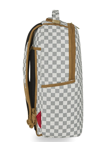 Sprayground Graff Embossed Cream Check - Zaini Unisex - Grigio/Beige
