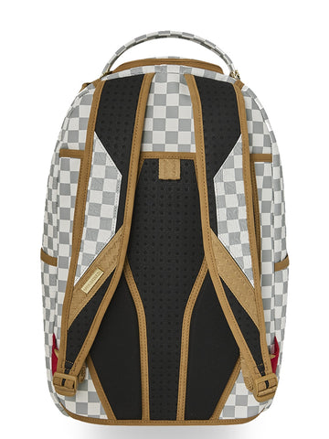 Sprayground Graff Embossed Cream Check - Zaini Unisex - Grigio/Beige