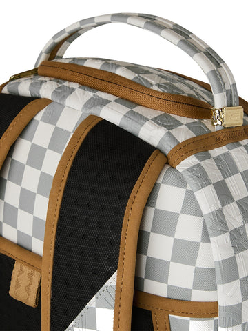 Sprayground Graff Embossed Cream Check - Zaini Unisex - Grigio/Beige