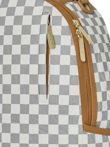 Sprayground Graff Embossed Cream Check - Zaini Unisex - Grigio/Beige