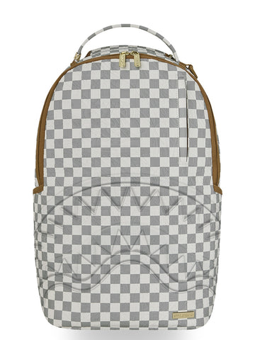 Sprayground Graff Embossed Cream Check - Zaini Unisex - Grigio/Beige