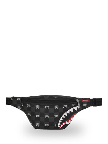 Sprayground Gray Peeking Character Check - Borse Unisex - Nero