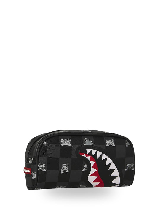 Sprayground Gray Peeking Character Check - Borse Unisex - Nero