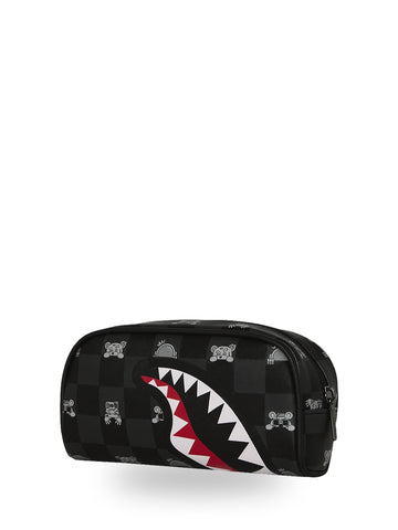 Sprayground Gray Peeking Character Check - Borse Unisex - Nero